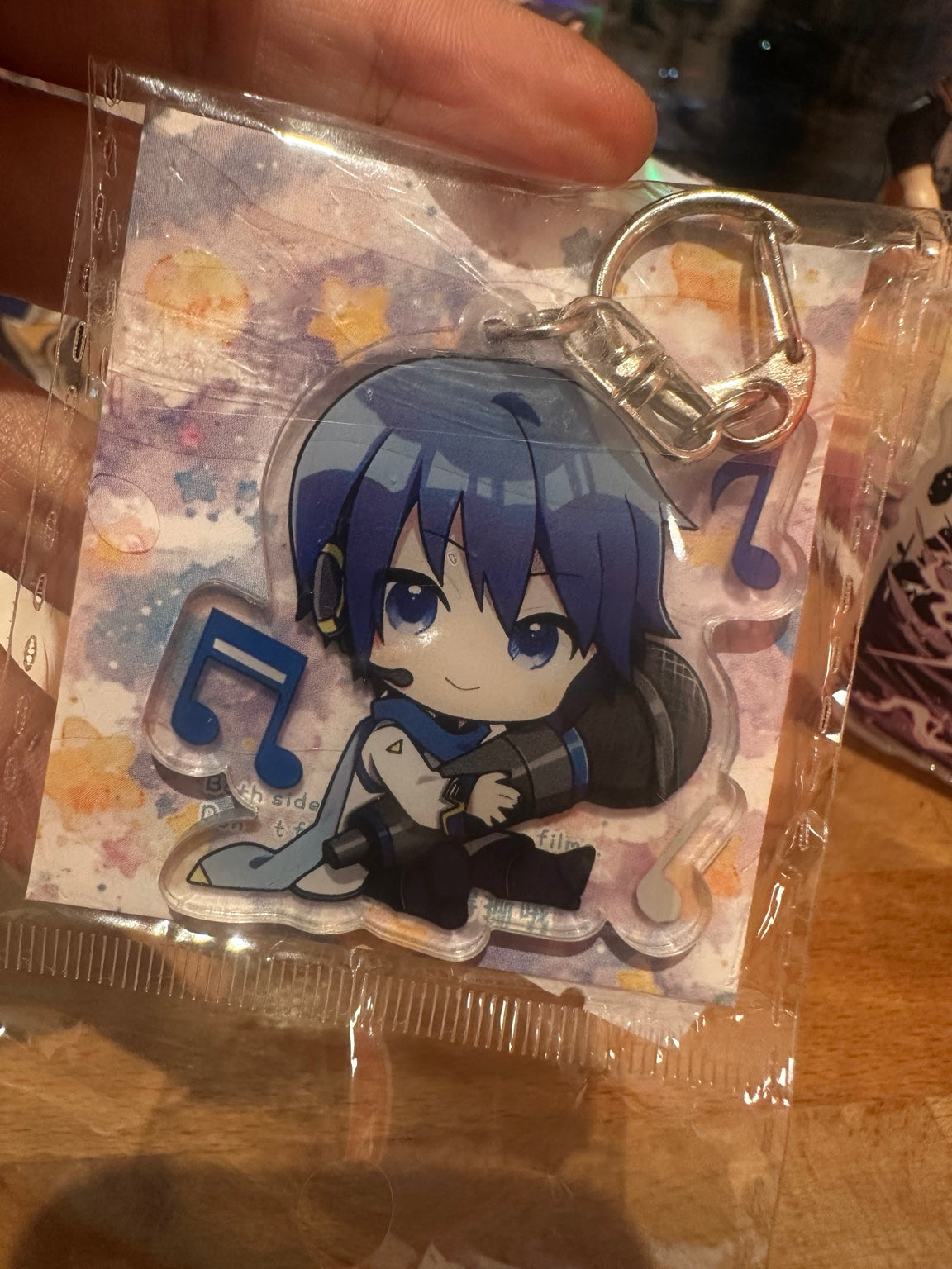 KAITO keychain in plastic package with backing card