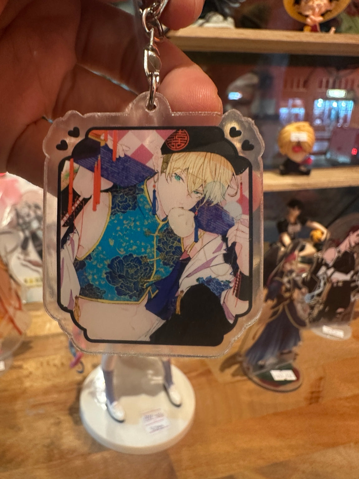 Anime acrylic keychain alternate close up