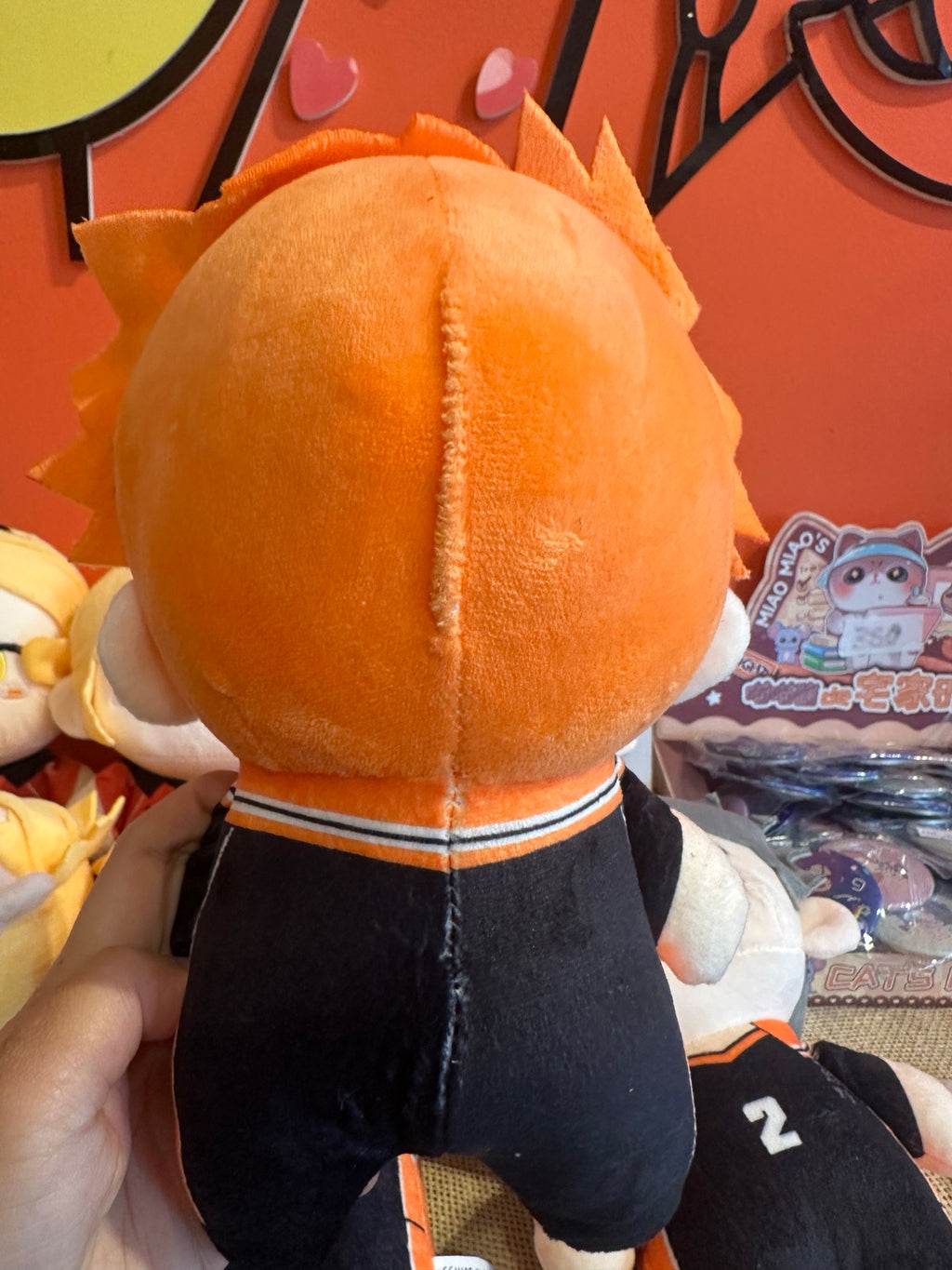 Shoyo Hinata Haikyuu plush number 10 back