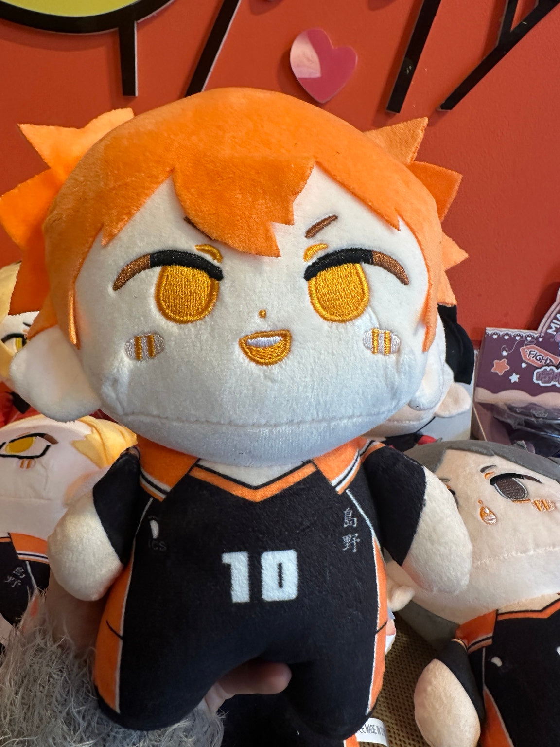 Shoyo Hinata Haikyuu plush number 10 front