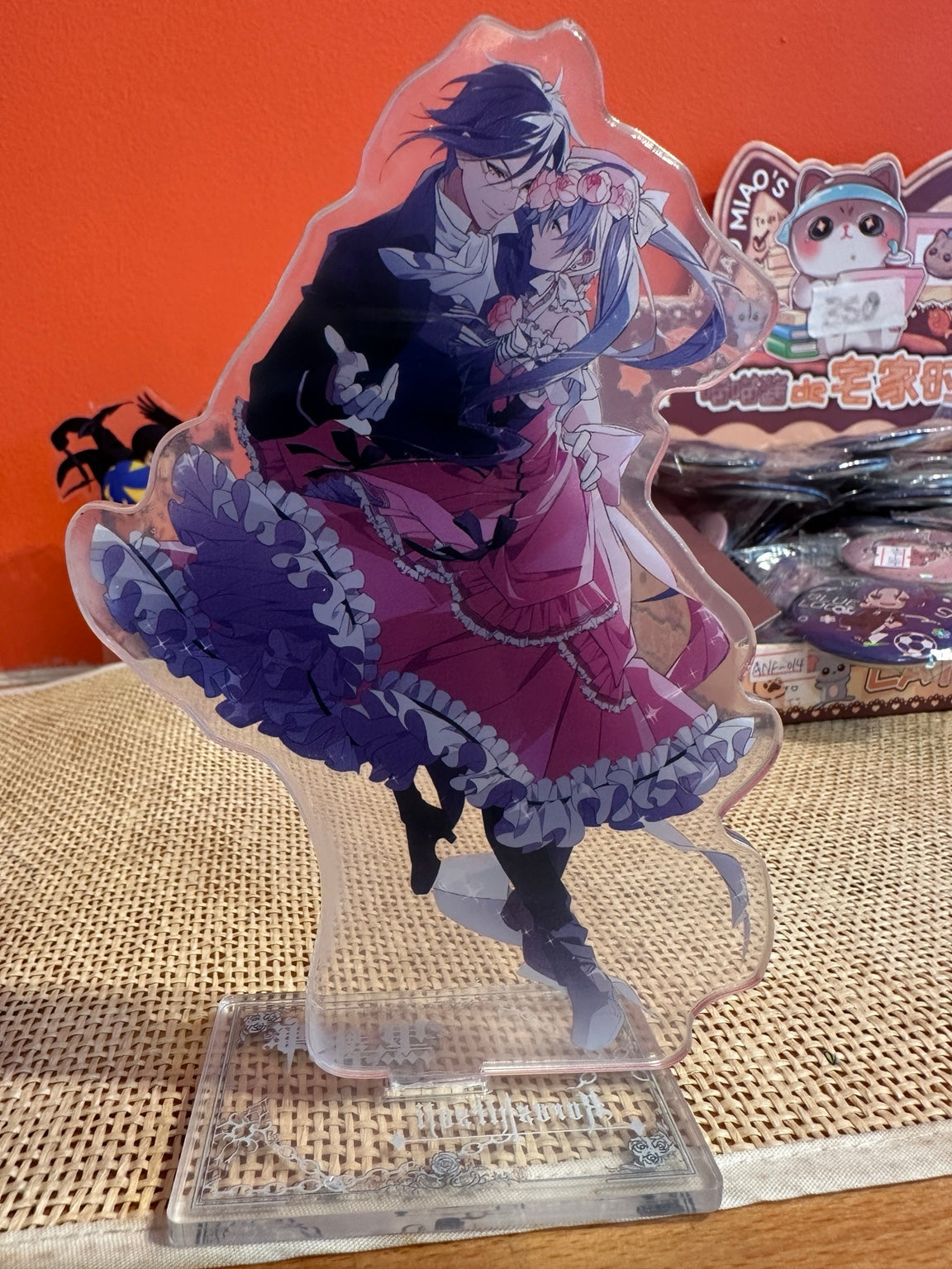 Black Butler (Kuroshitsuji) Couple Acrylic Standee – Pink Victorian Dance – photo 1