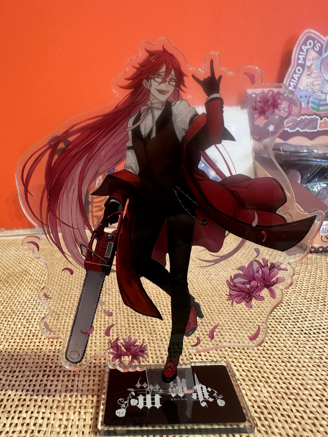 Black Butler Grell Sutcliff Acrylic Standee – Chainsaw & Red Hair – photo 1