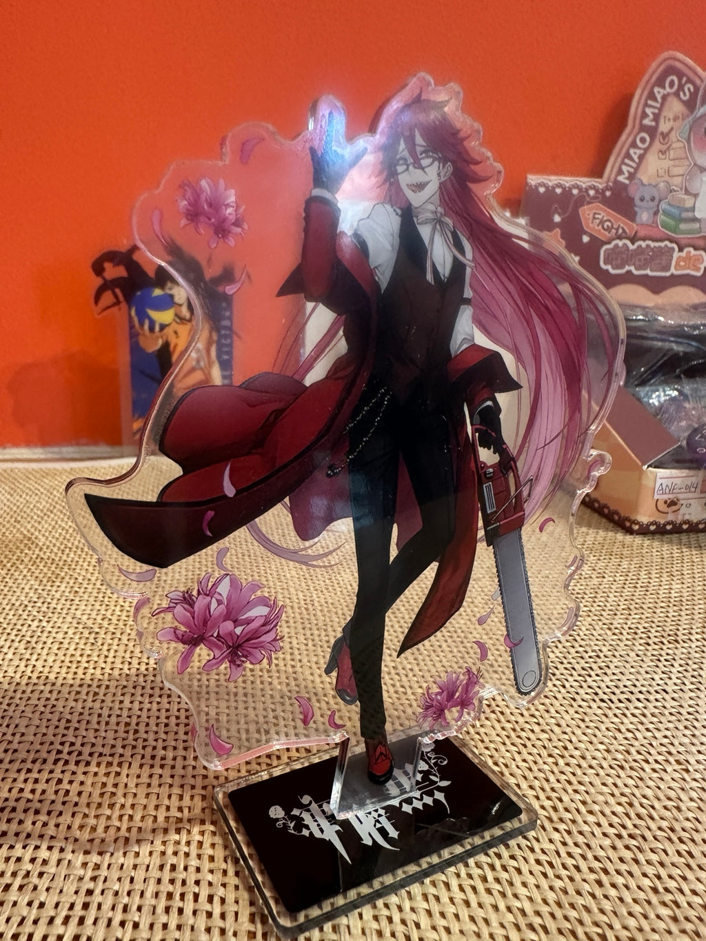 Black Butler Grell Sutcliff Acrylic Standee – Chainsaw & Red Hair – photo 2