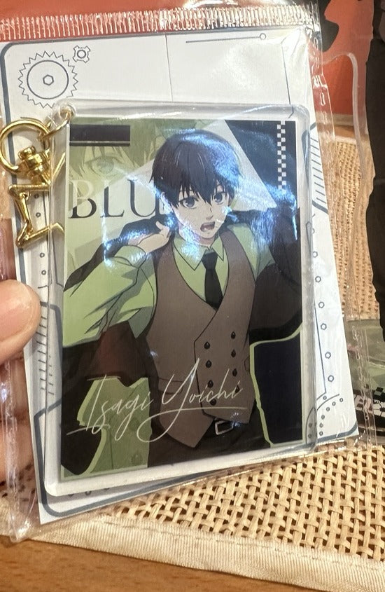 Included in ANF-069 set: Isagi acrylic photo card keychain
