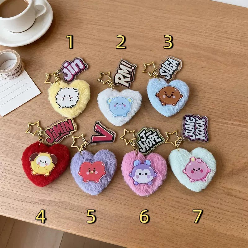 BTS JUNG plush keychain variants